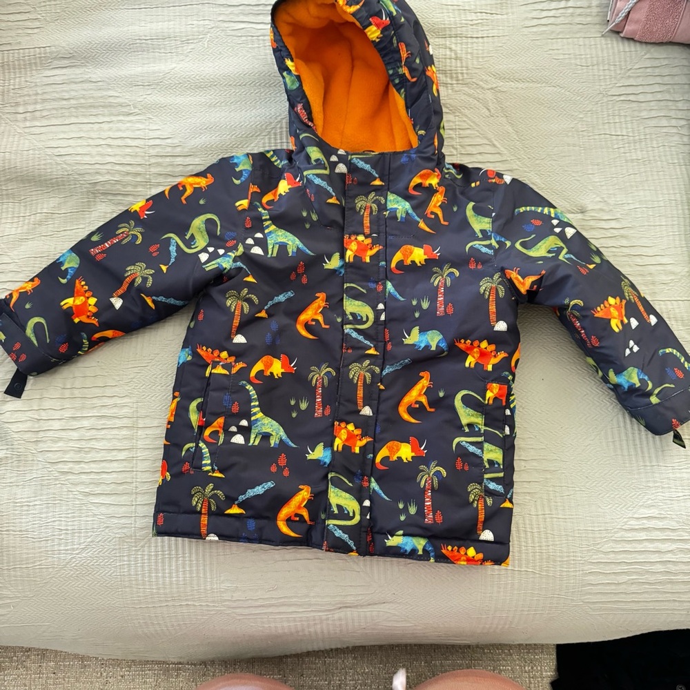 The Children's Place Orange-Lined Navy Jacket